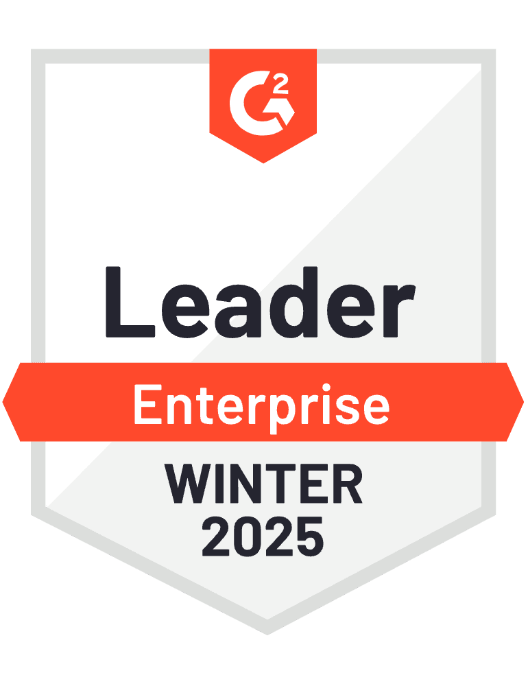 G2 Pricing Enterprise Leader Winter 2025 award badge