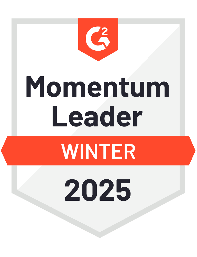 G2 Leader Winter 2025 Momentum Grid® Report for Pricing award badge